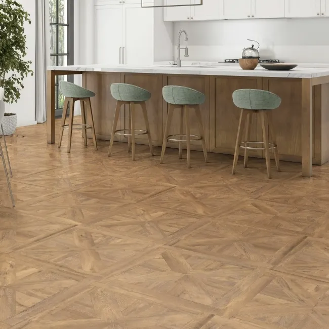 Aspen Roble Woven Wood Effect Matt Porcelain Floor Tile