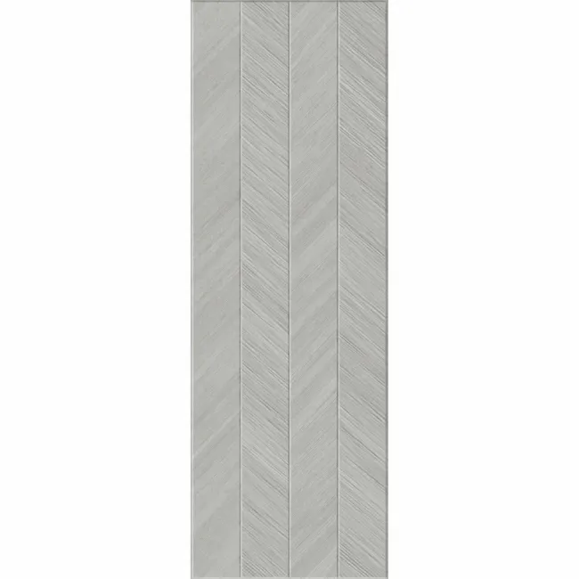 Bercy Chevron Decor Grey Concrete Effect Matt Ceramic Wall Tile