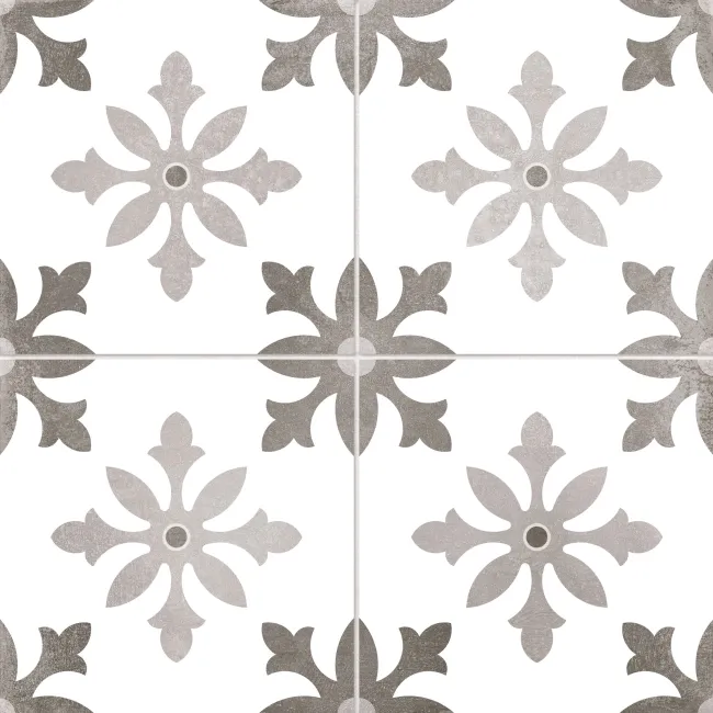 Cornwall Grey Patterned Matt Ceramic Wall & Floor Tile
