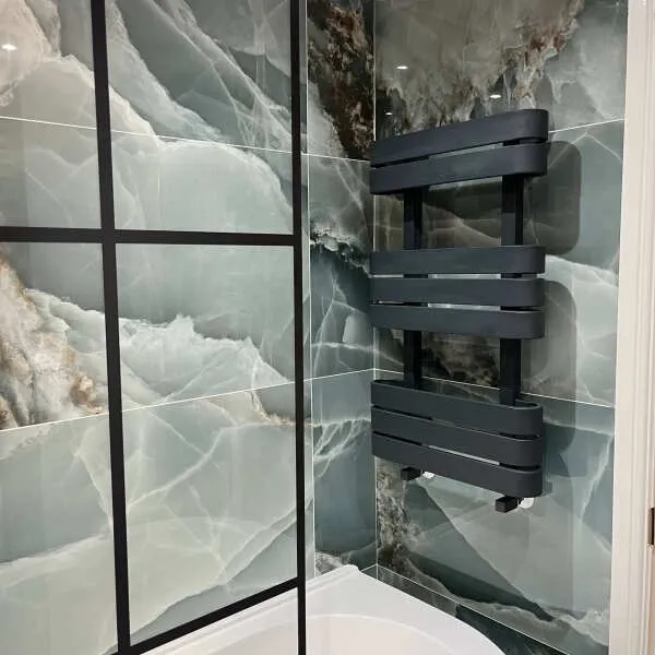 Onyx Marble Effect Turquoise Green Polished Porcelain Wall and Floor Tile