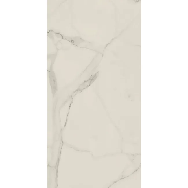 Crystal White Marble Tile Luxury Click Vinyl Flooring 5.5mm