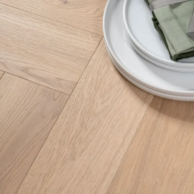 Delamere Herringbone Modern Oak Engineered Wood Flooring 13mm Oiled