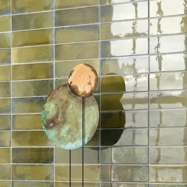 Luma Olive Green Gloss Ceramic Wall Tile