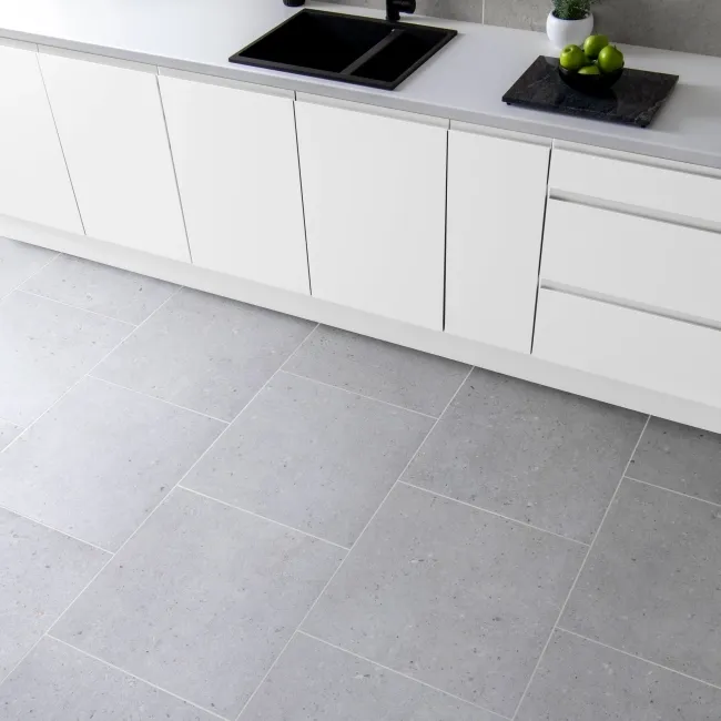 Flakestone Grey Concrete Effect Matt Porcelain Floor Tile