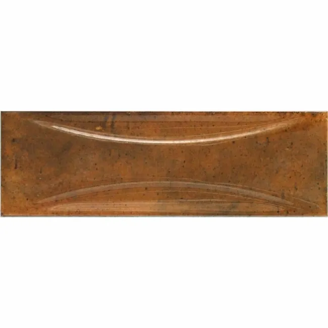 Luma Burnt Orange Gloss Decor Ceramic Wall Tile