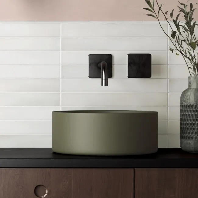 Massimo White Brick Effect Matt Ceramic Wall Tile