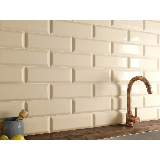 Metro Wall Gloss Cream Metro Tiles