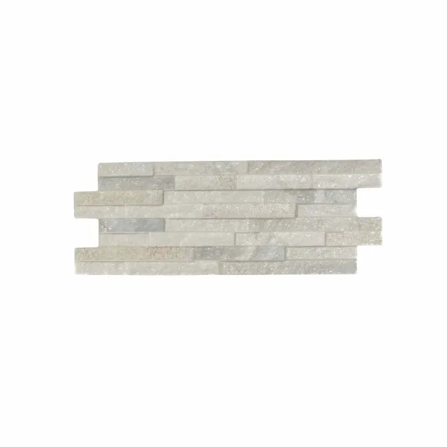 Rio White Split Face Effect Italian Porcelain Wall Tile