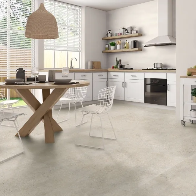 Roca Limestone Effect Ivory Matt Large Porcelain Floor Tile