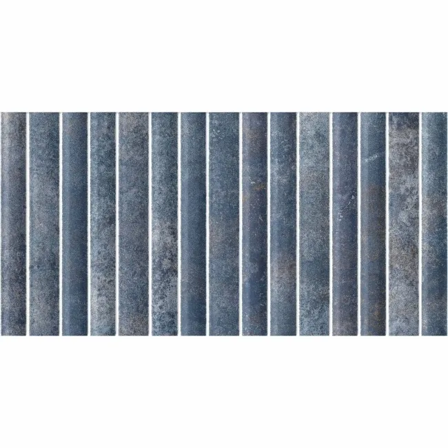 Rubik Blue Kit Kat Effect Gloss Ceramic Wall Tile