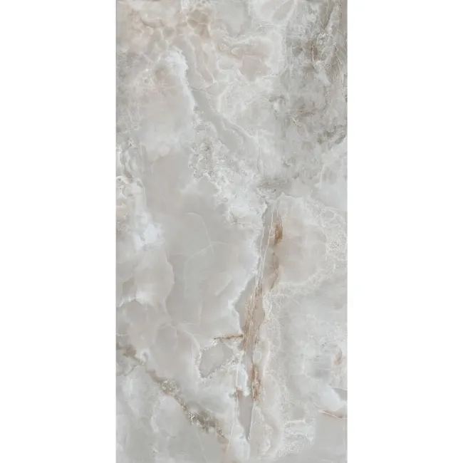 Scarlet Grey Onyx Marble Effect Polished Porcelain Tile