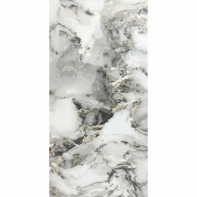 Sky Grey Marble Effect Polished Porcelain Wall and Floor Tile