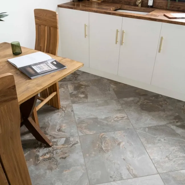 Slate Way Grey Matt Porcelain Floor Tile