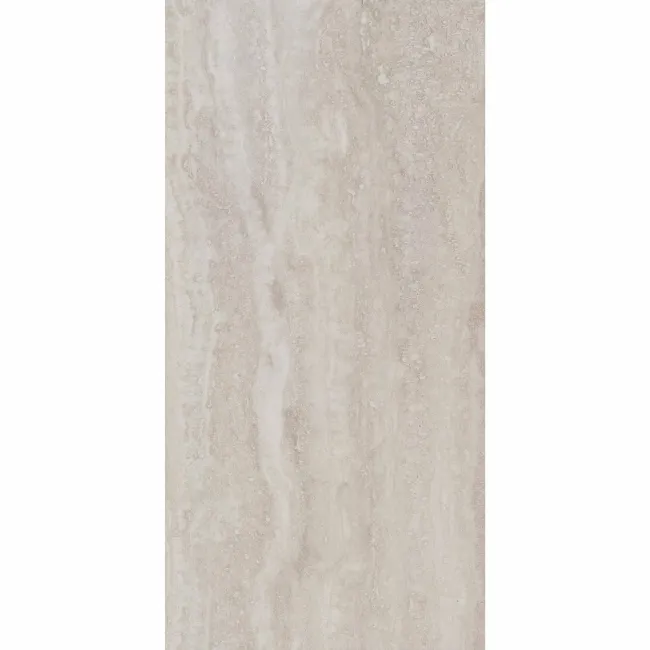 Travertino Light Grey Stone Effect Matt Porcelain Wall & Floor Tile