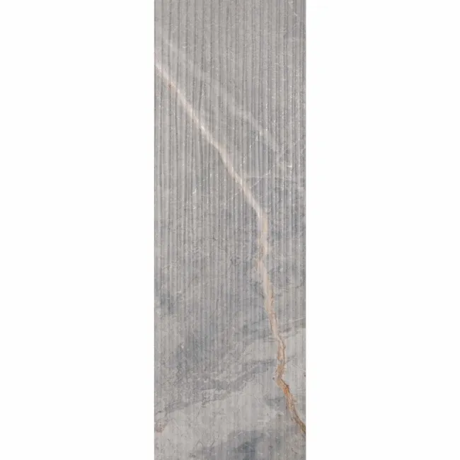 Tuscan Dark Grey Embossed Decor Stone Effect Matt Ceramic Wall Tile