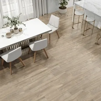 Aspen Taupe Oak Wood Effect Matt Porcelain Floor Tile