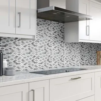 Grace Silver Glass Mosaic 288x306 Kitchen Roomset