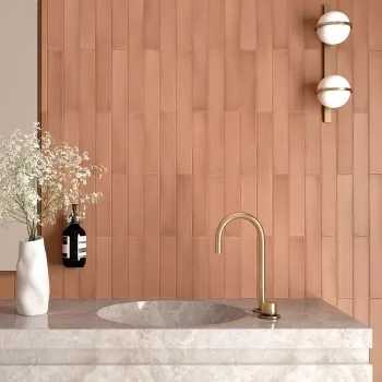 Massimo Terracotta Brick Effect Matt Ceramic Wall Tile