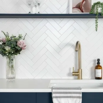 Microline White Matt Wall Tile 