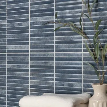 Rubik Blue Kit Kat Effect Gloss Ceramic Wall Tile