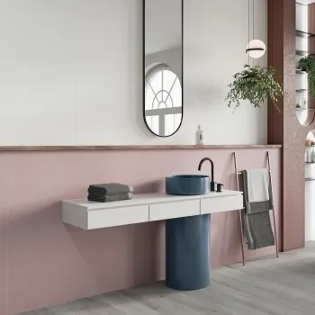 Seven Pink Matt Ceramic Wall Tile