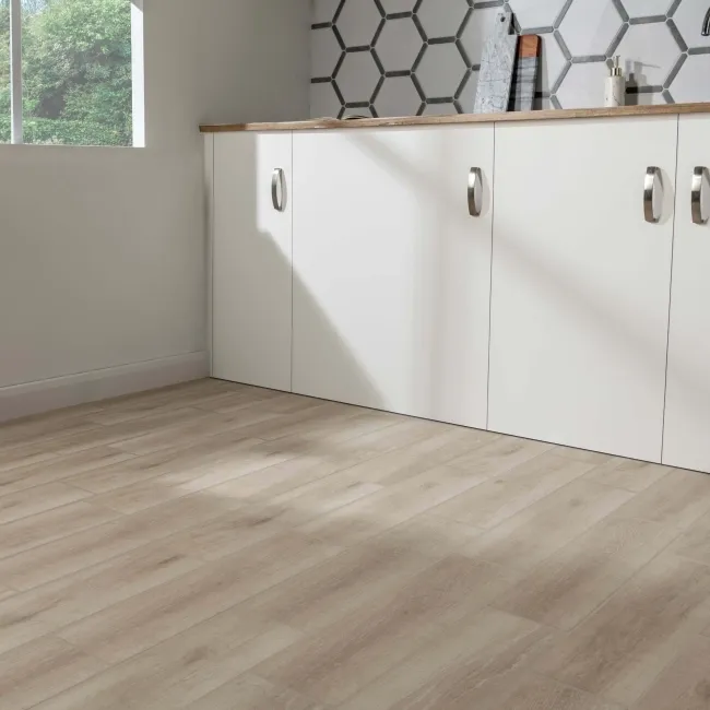 Baron Light Oak Wood Effect Matt Porcelain Floor Tile