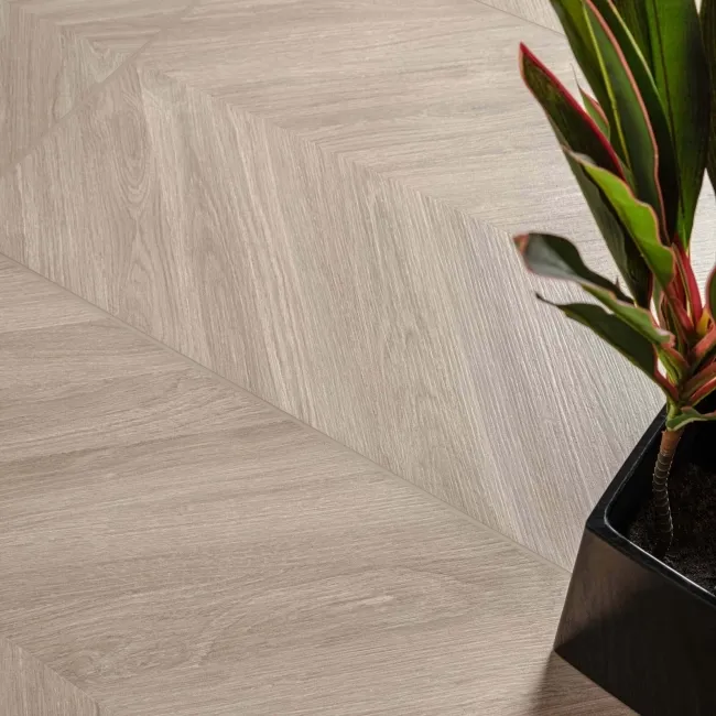 Loire Maple Matt Chevron Wood Effect Porcelain Floor Tile