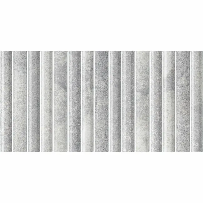 Rubik Smokey Grey Kit Kat Effect Gloss Ceramic Wall Tile