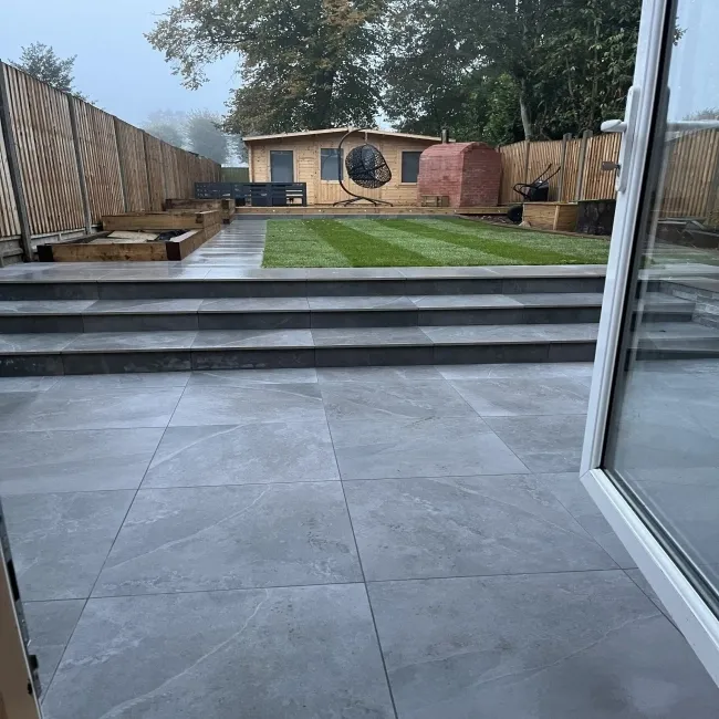 Maverick Anthracite Outdoor Slab Tiles