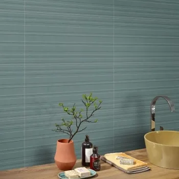 Paradise Teal Decor Matt Ceramic Wall Tile