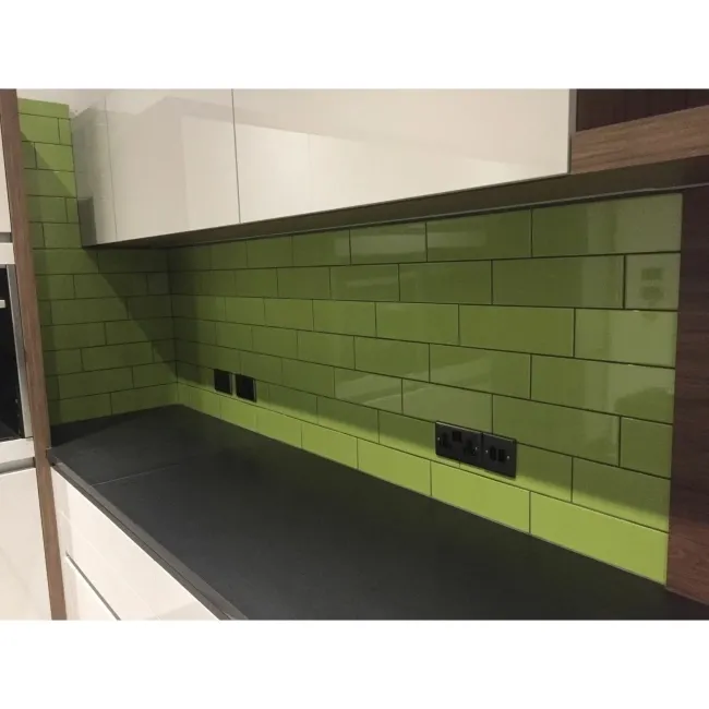 Linear Green Gloss Wall Tiles