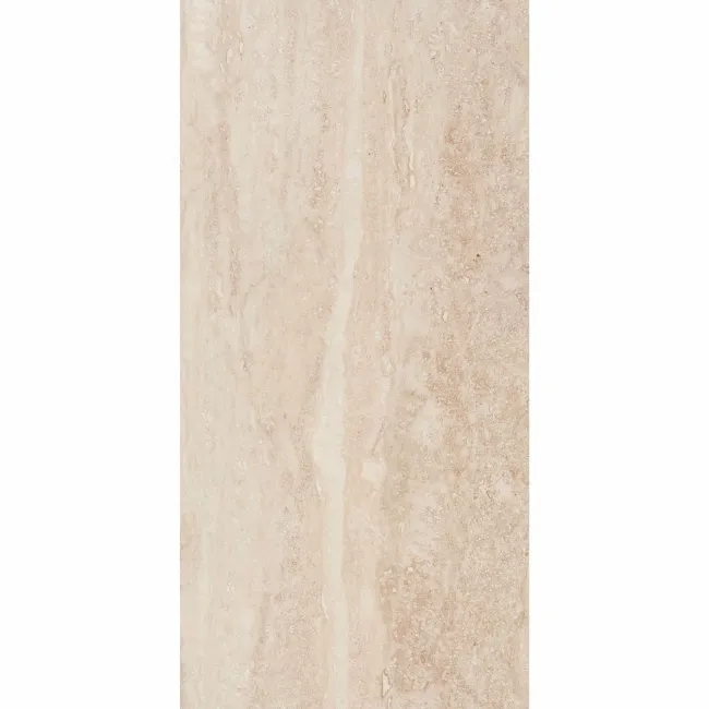 Travertino Beige Stone Effect Matt Porcelain Wall & Floor Tile