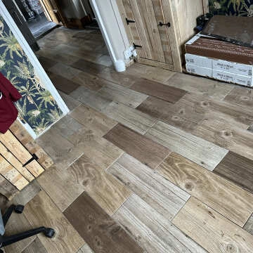 Foresta Beige Mixed Wood Effect Matt Ceramic Floor Tile