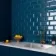 Metro Retro Bevelled Marine Blue Gloss Wall Tile