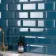 Metro Retro Bevelled Marine Blue Gloss Wall Tile