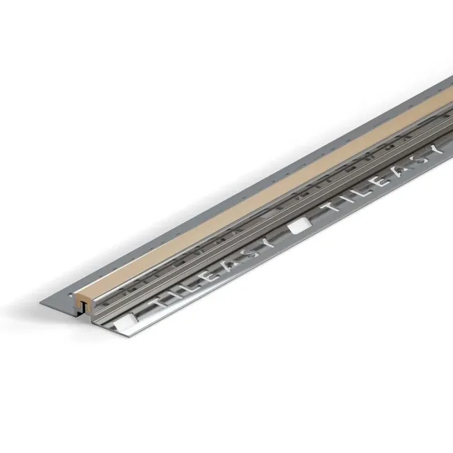 12mm Beige - Aluminium Expansion Joint - 2.4m