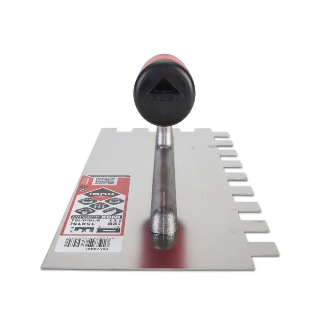 6mm Rubi INOXStainless Steel Notched Trowel