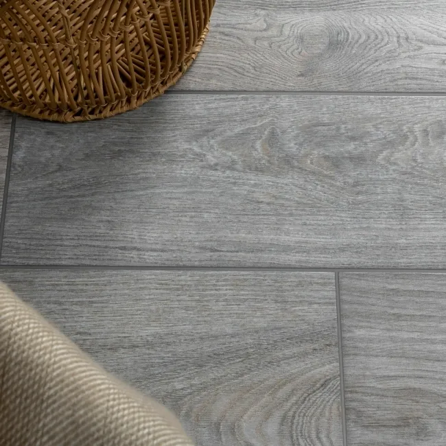Banzai Grey Oak Wood Effect Matt Porcelain Floor Tile