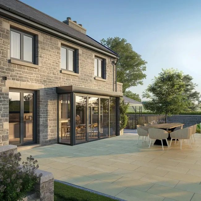  Cedar Multicolour Sandstone Effect Matt Large Porcelain Outdoor Slab Tile