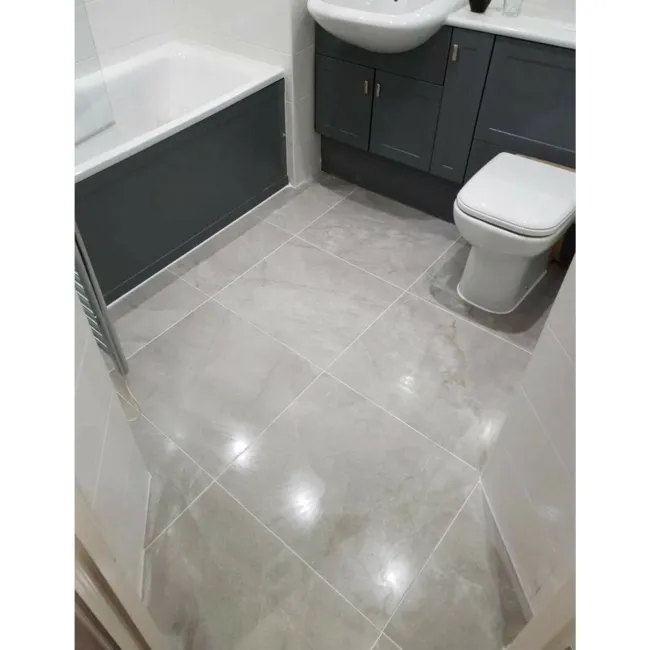 Muse Grey Italian Polished Porcelain Floor Tiles