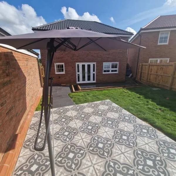 Porto Decor Grey Concrete Effect Matt Porcelain Outdoor Slab Tile