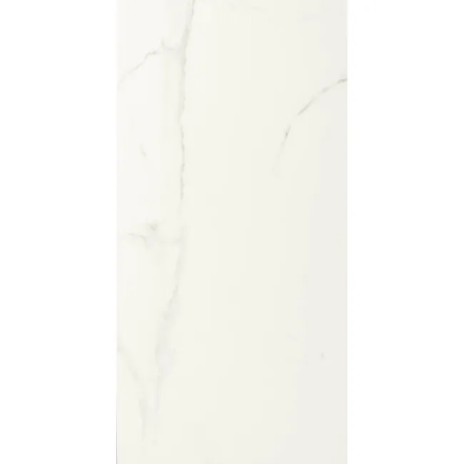 Crystal White Marble Tile Luxury Click Vinyl Flooring 6mm