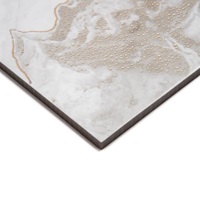 Fenndi Gold Marble Effect Polished Porcelain Tile