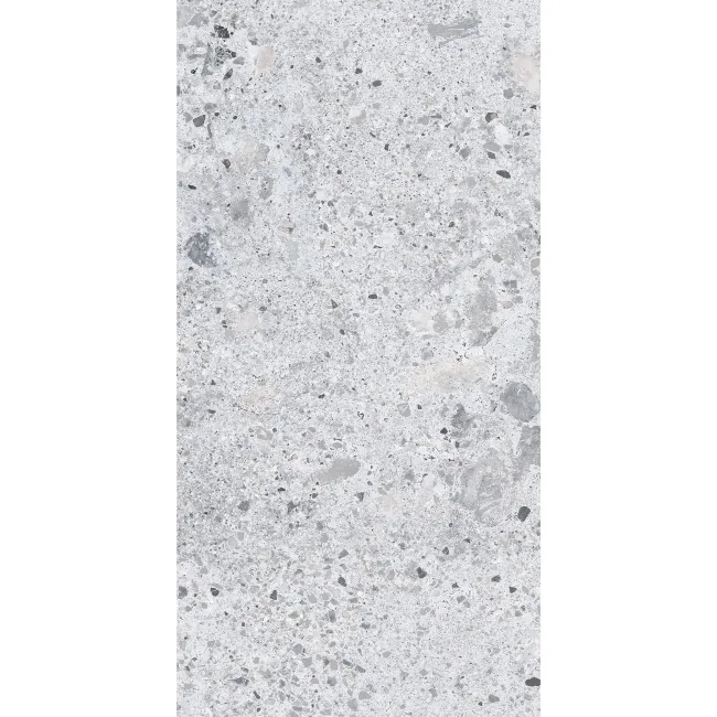 Jaya Grey Terrazzo Effect Matt Porcelain Wall and Floor Tile