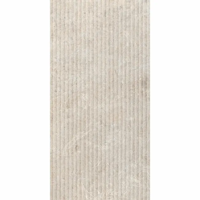 Roca Limestone Effect Decor Ivory Matt Ceramic Wall Tile