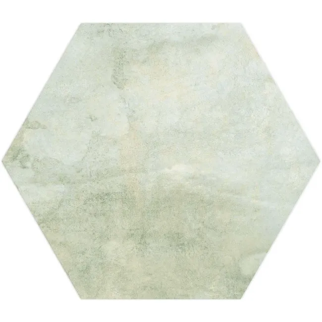 Oasis Aquamarine Hexagon Matt Porcelain Wall and Floor Tile