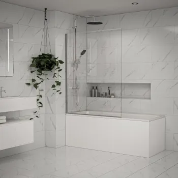 Alaskan Calacatta White Marble Effect Polished Porcelain Wall and Floor Tile