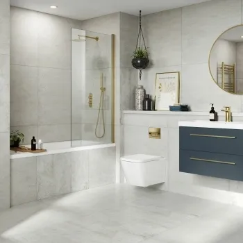 Optic White Matt Stone Effect Porcelain Wall and Floor Tile