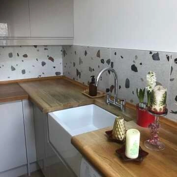 Trend White Terrazzo Multicolour Wall and Floor Tile