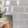 Metro Retro Bevelled Smokey Grey Gloss Wall Tile